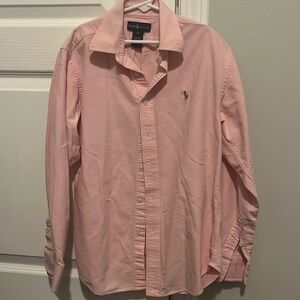 Pink Ralph Lauren Oxford polo